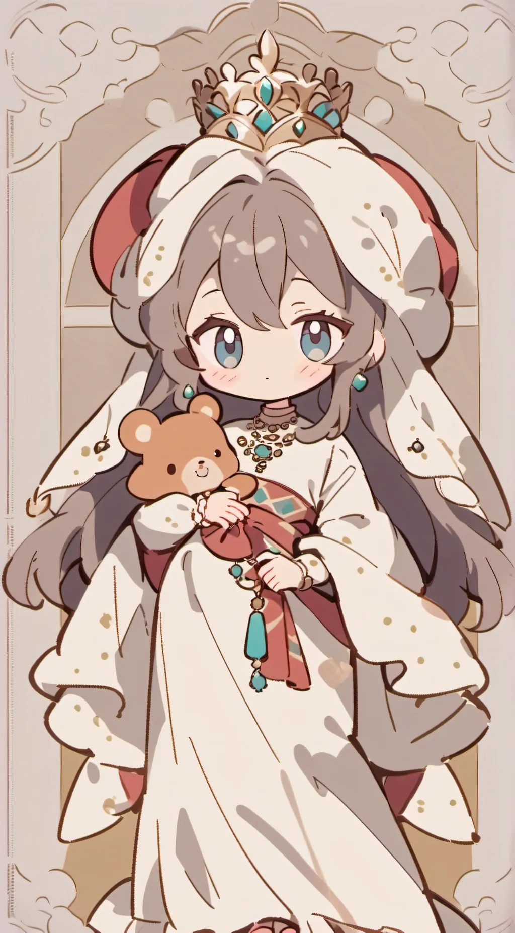 ai character: Queen Emerald background