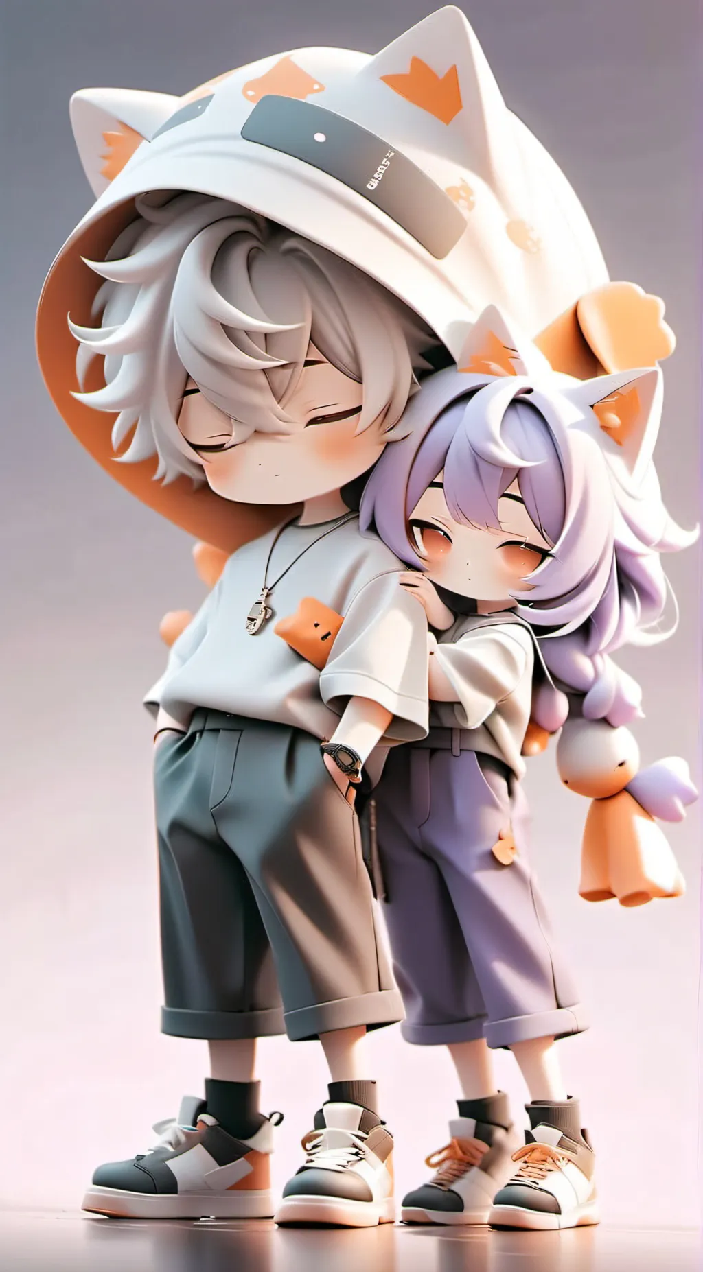 ai character: Dogday and Catnap  background