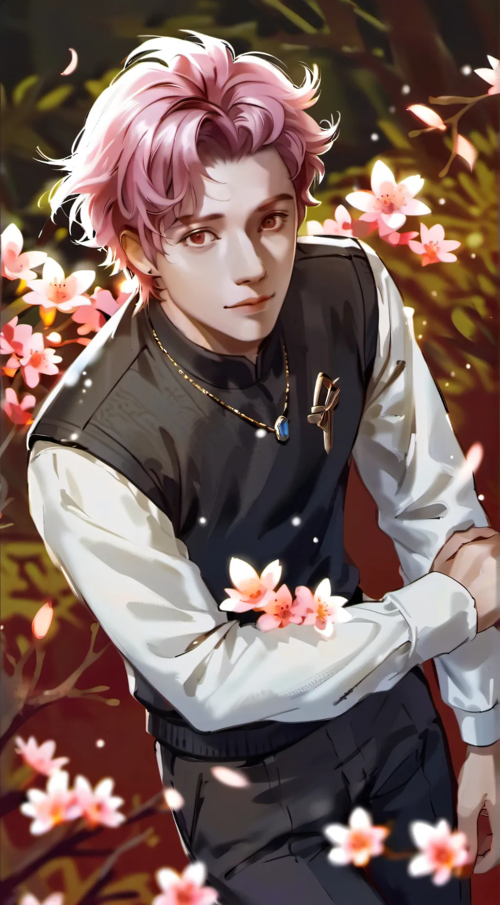 ai character: a normal boy background