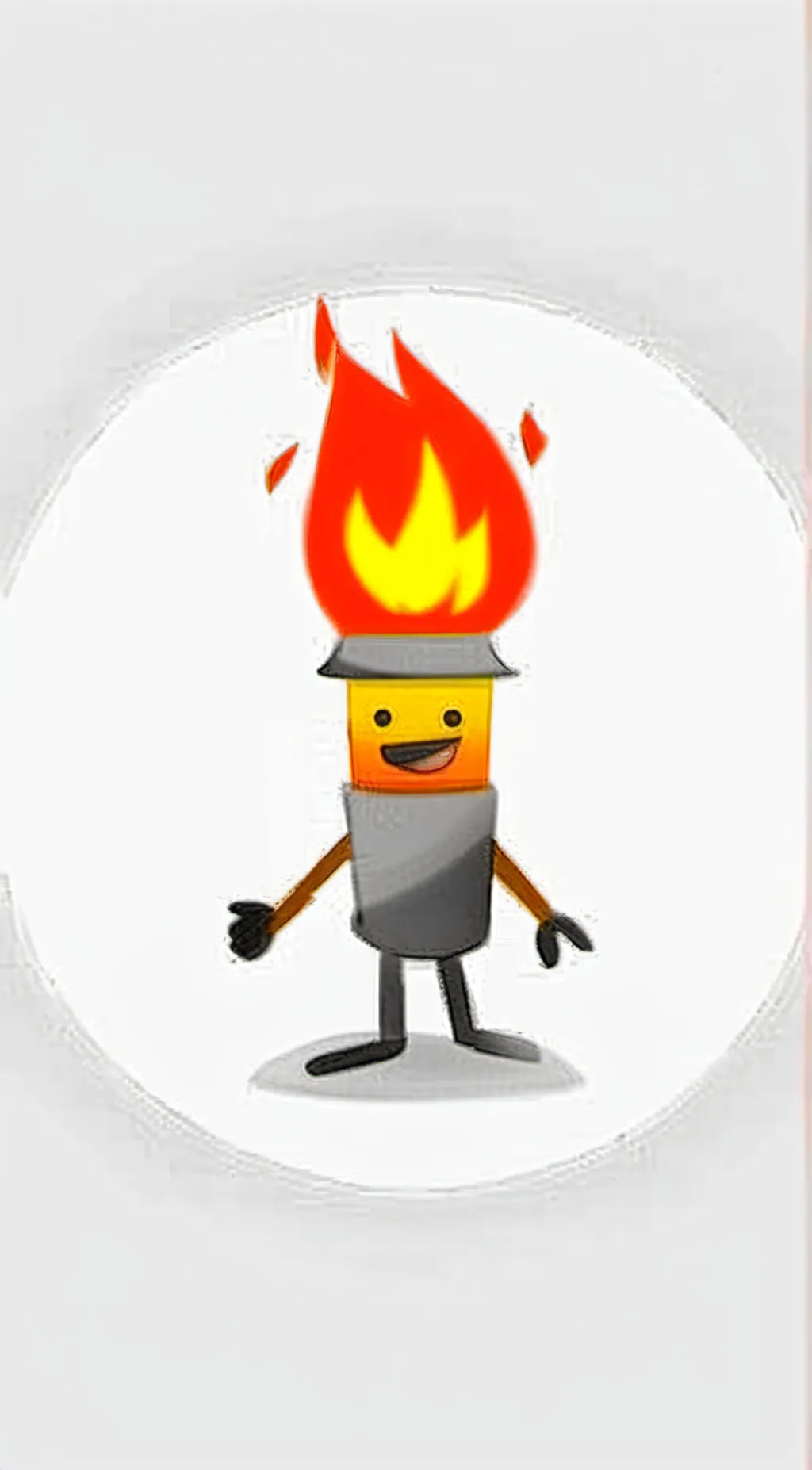 ai character: Firey background