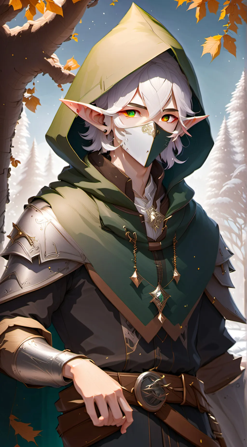 ai character: Trellis background