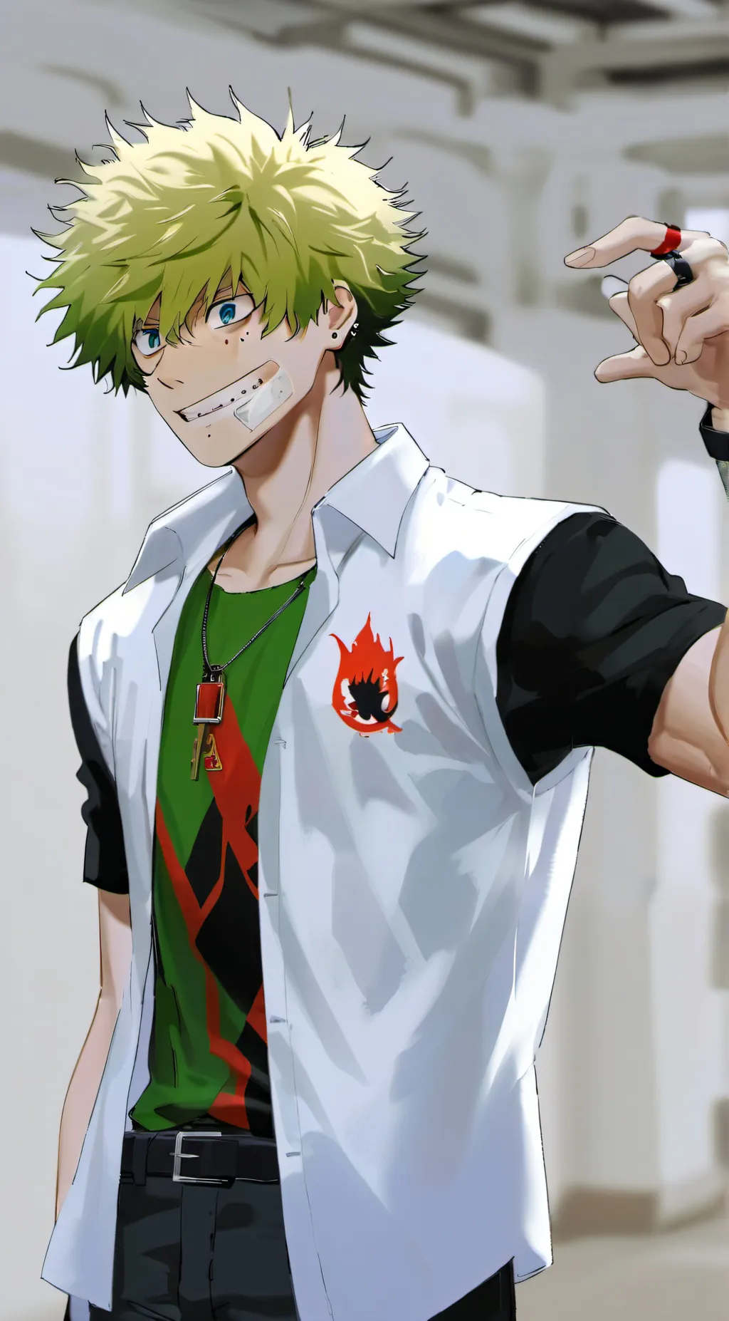 ai character: Deku/ izuku/ background