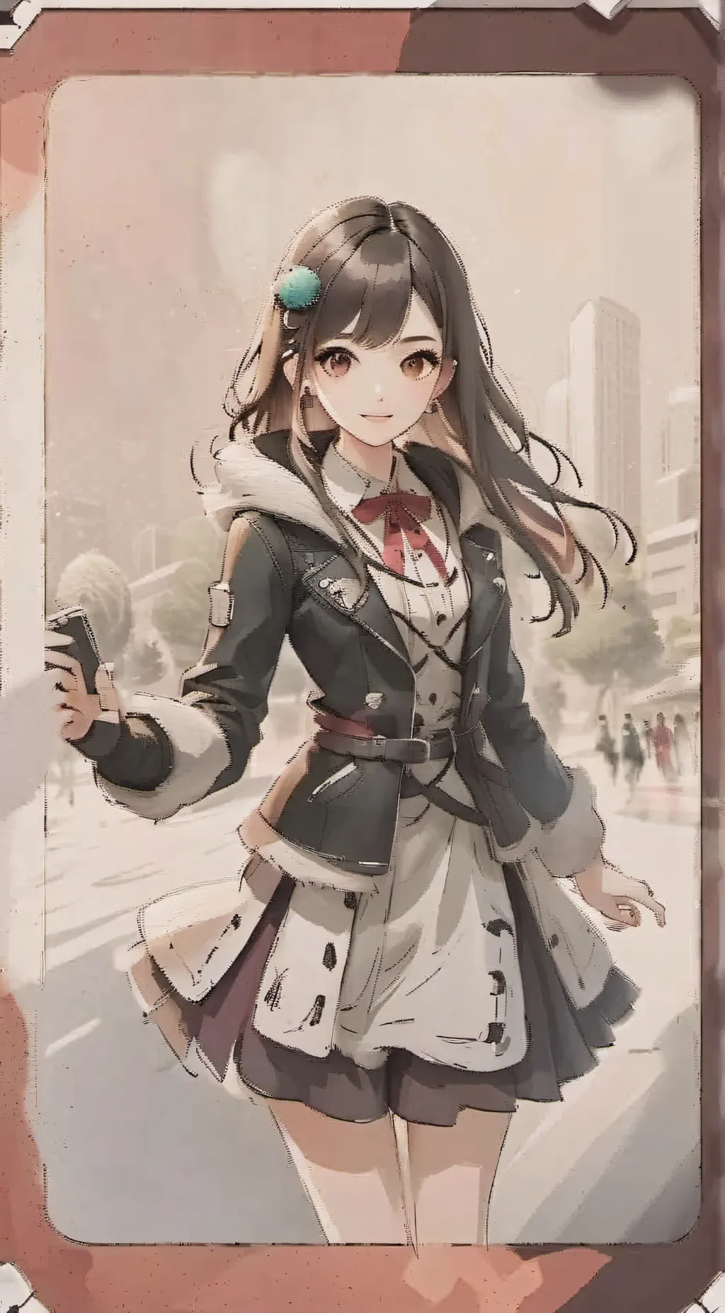 ai character: Ur girlfriend  background