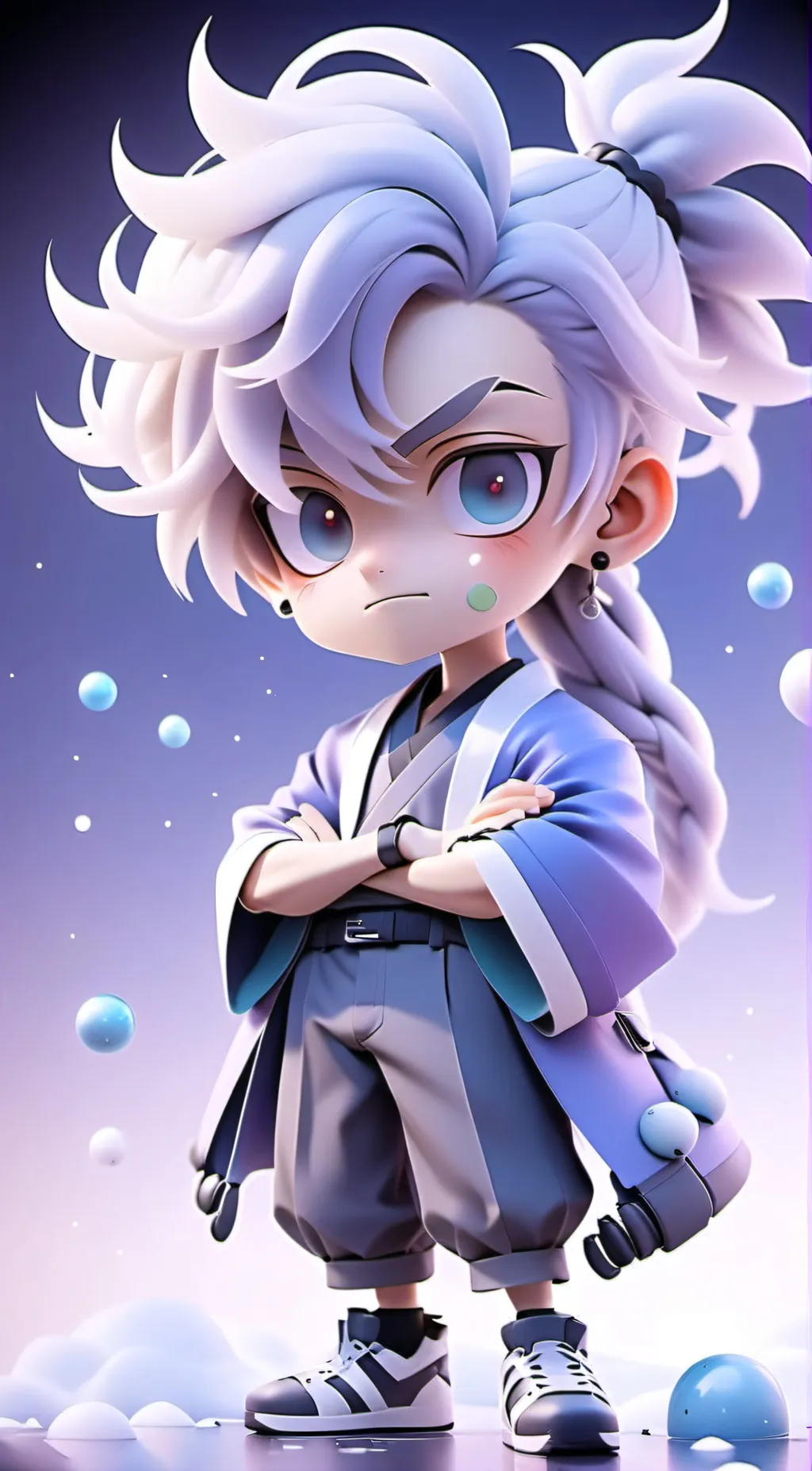 ai character: Solar Balls background