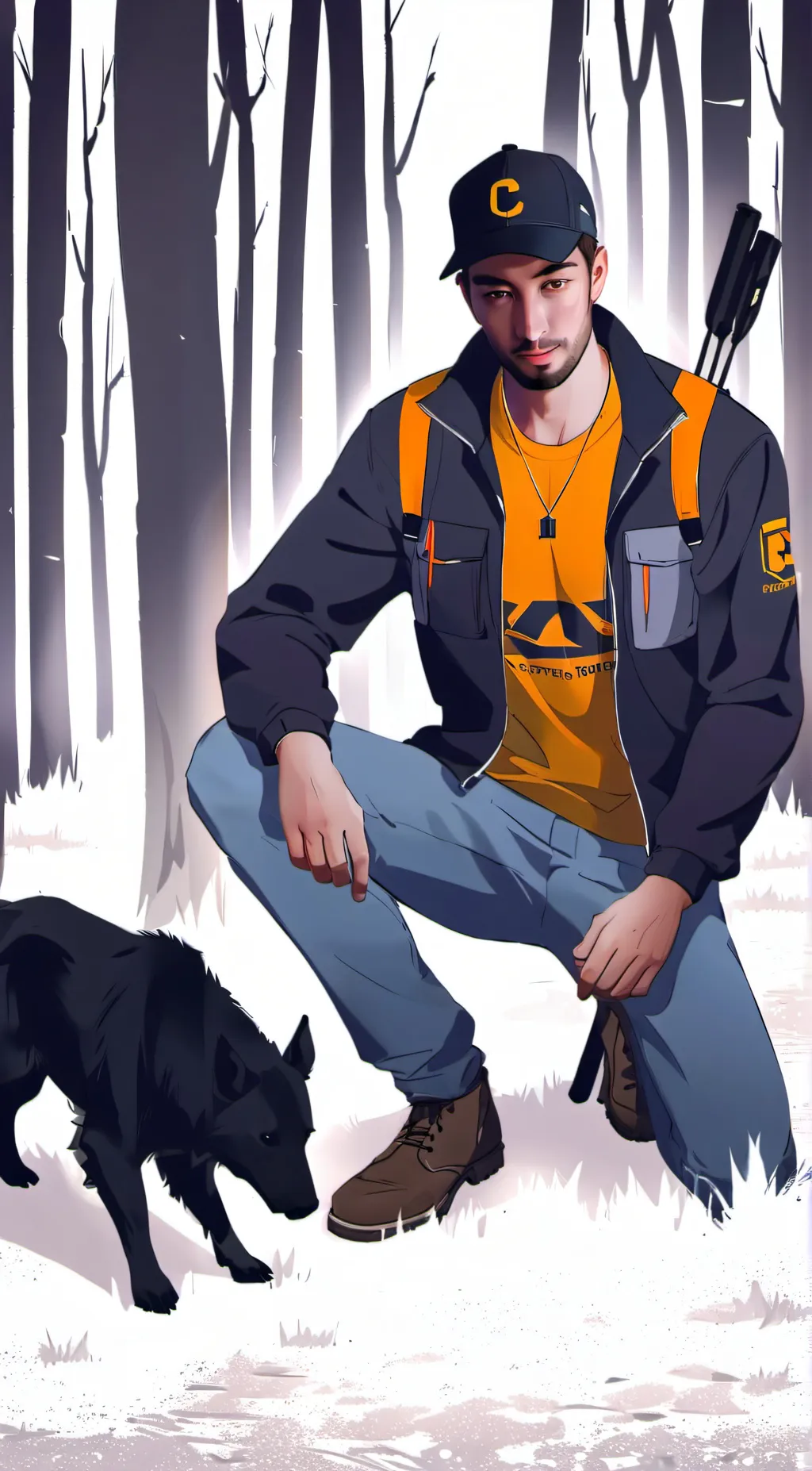 ai character: falcon bravestone  background