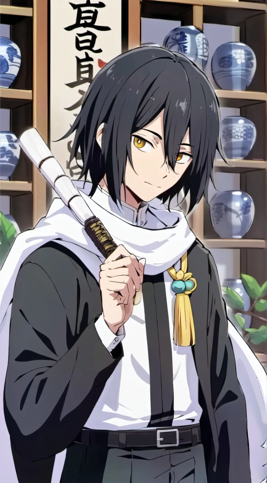 ai character: Obanai Iguro  background