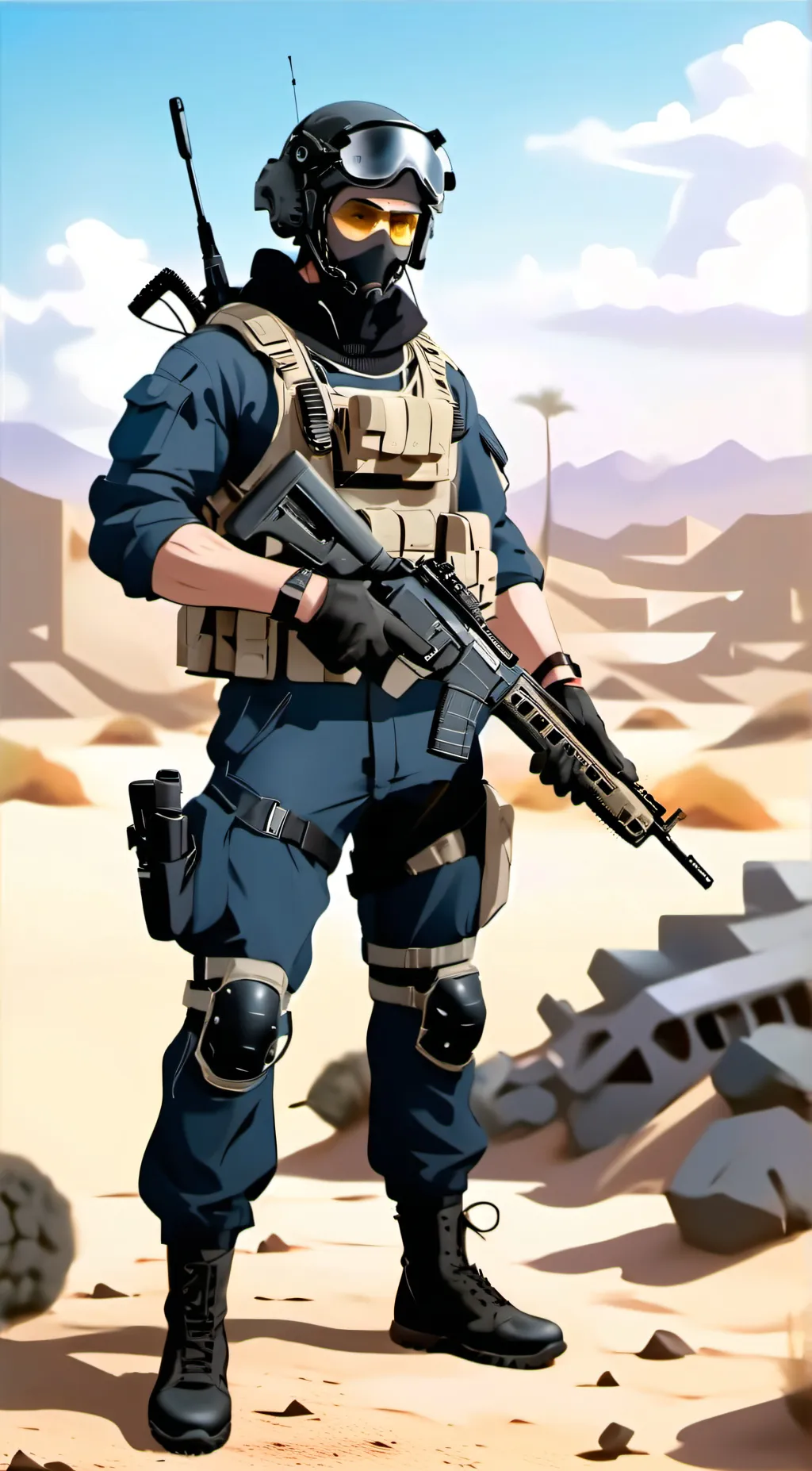 ai character: Max background