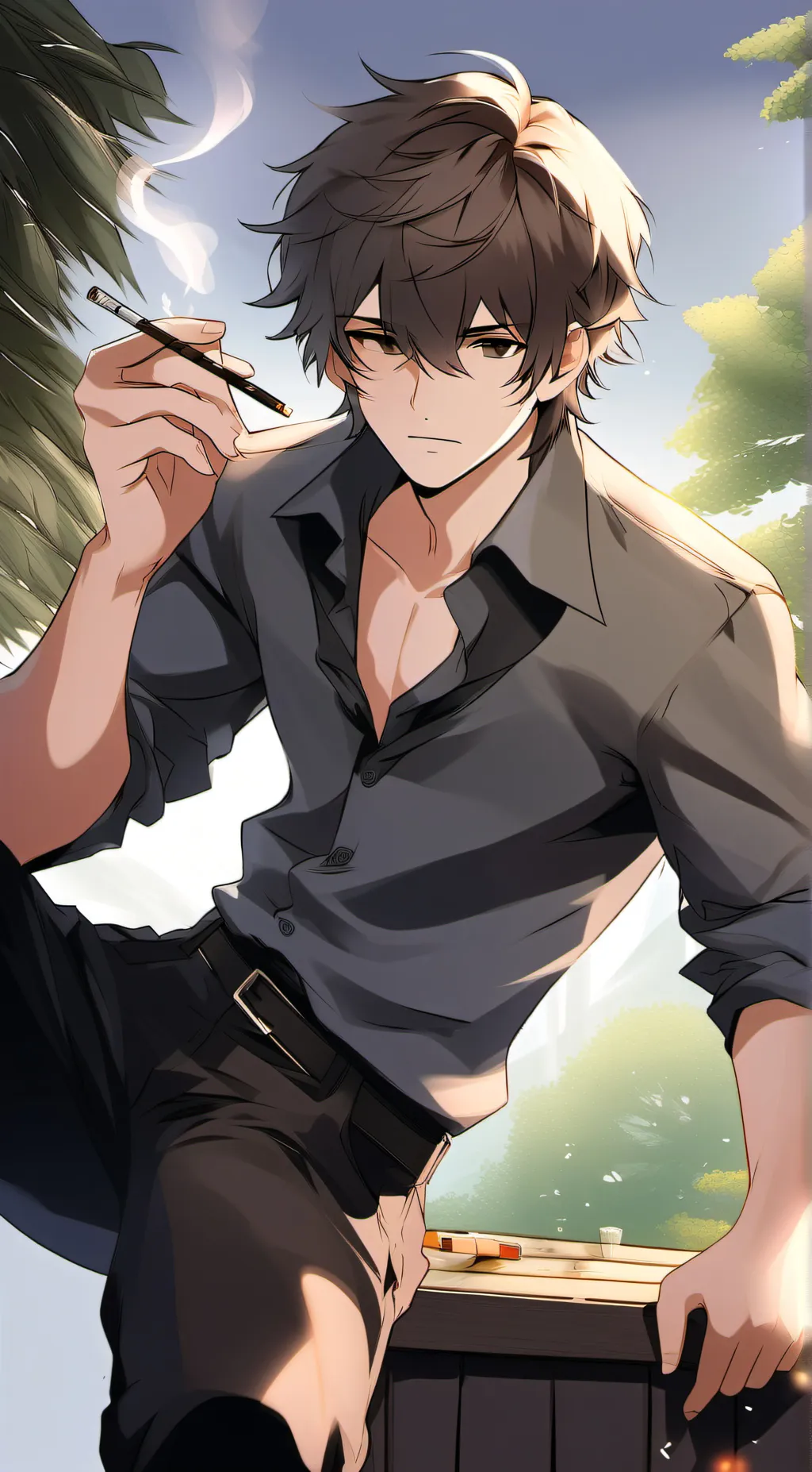 ai character: |°•steve°•| background