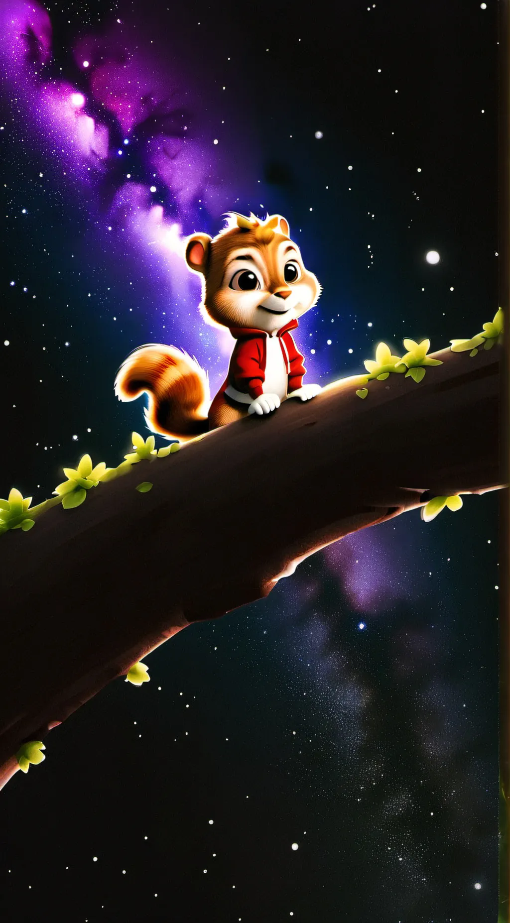 ai character: Shadow & chipmunks background