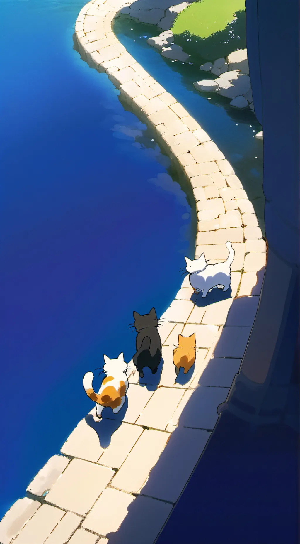 ai character: Shadow and blue background