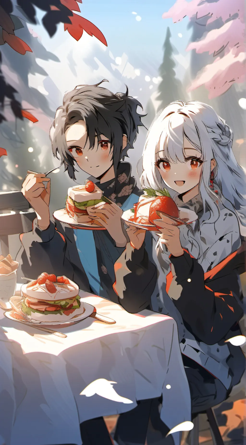 ai character: Alice and David background