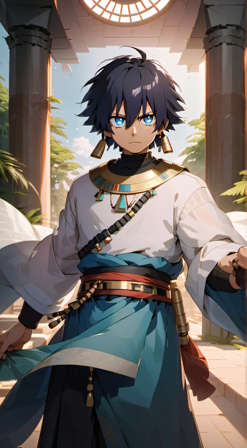 ai character: Imhotep  background