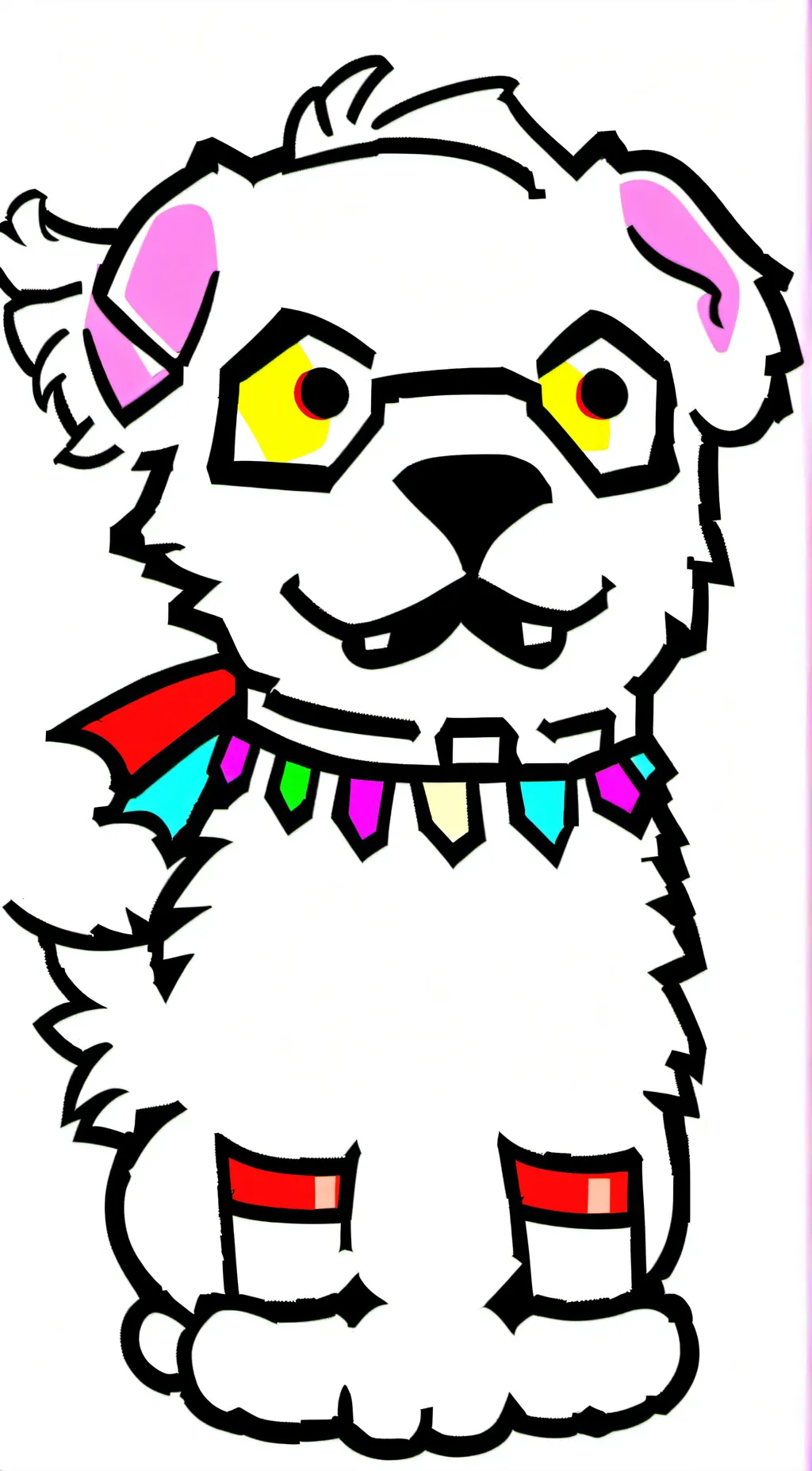 ai character: Purple shock background