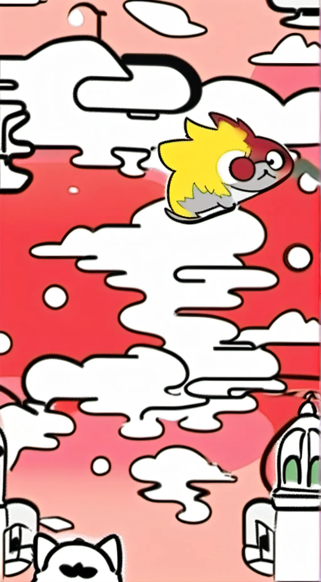 ai character: Smiling critters background