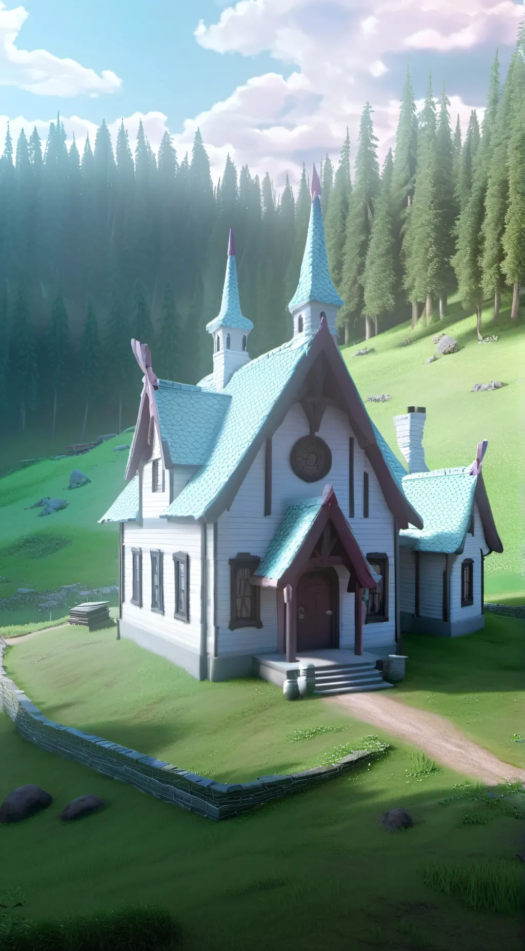 ai character: TADC smile critter background