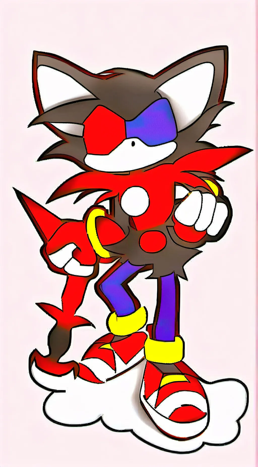 ai character: shadow T. hedgehog background