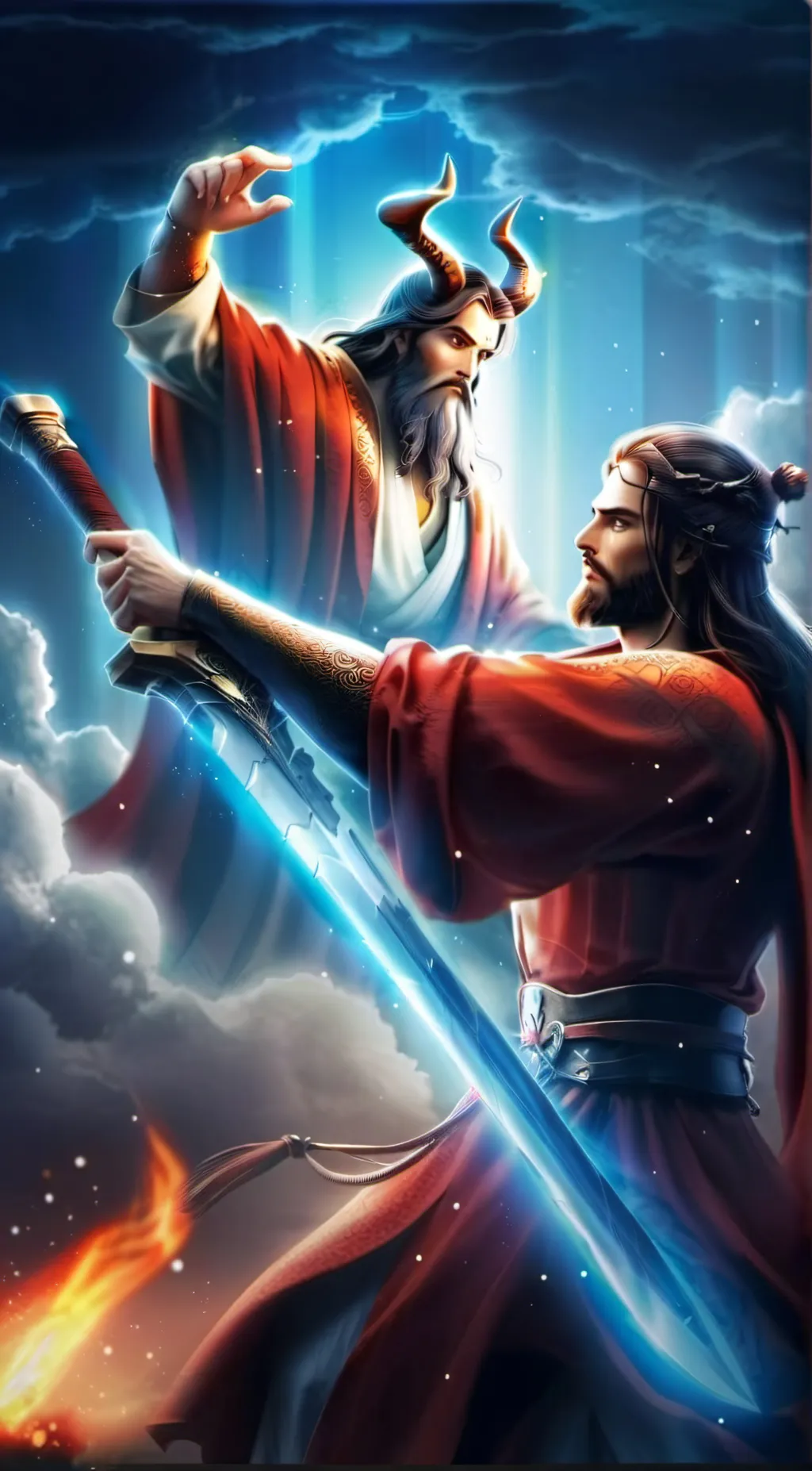 ai character: Jesus Christ background