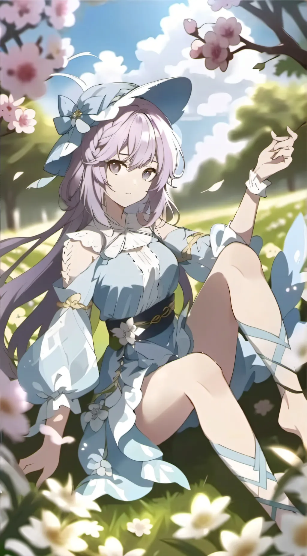 ai character: crystal the bunny  background