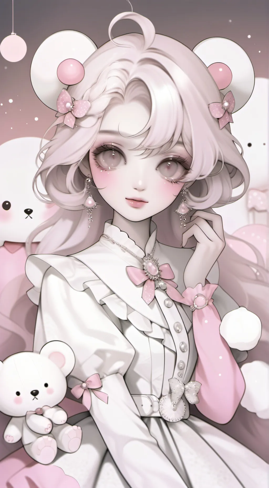 ai character: Aurora background