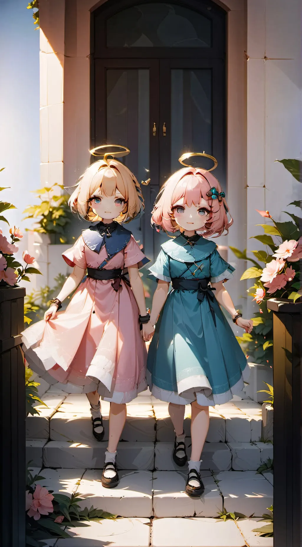 ai character: Akari and Hikari  background