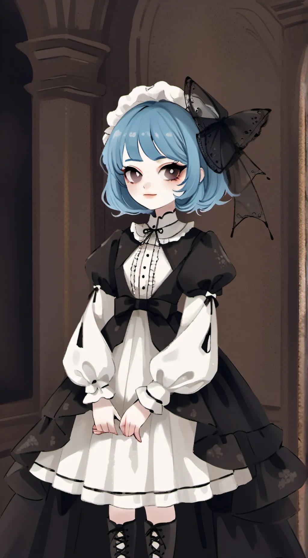 ai character: 𖠰𖢌Kalida𖢌𖠰 background