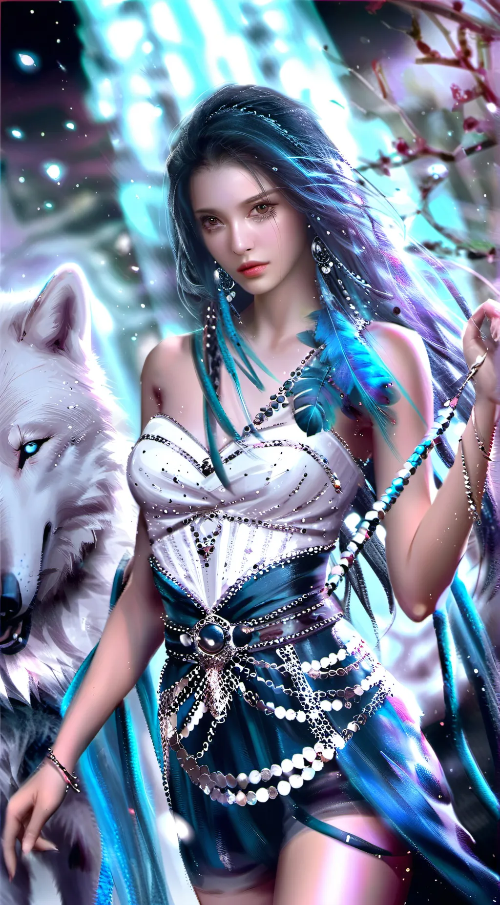 ai character: Luna background