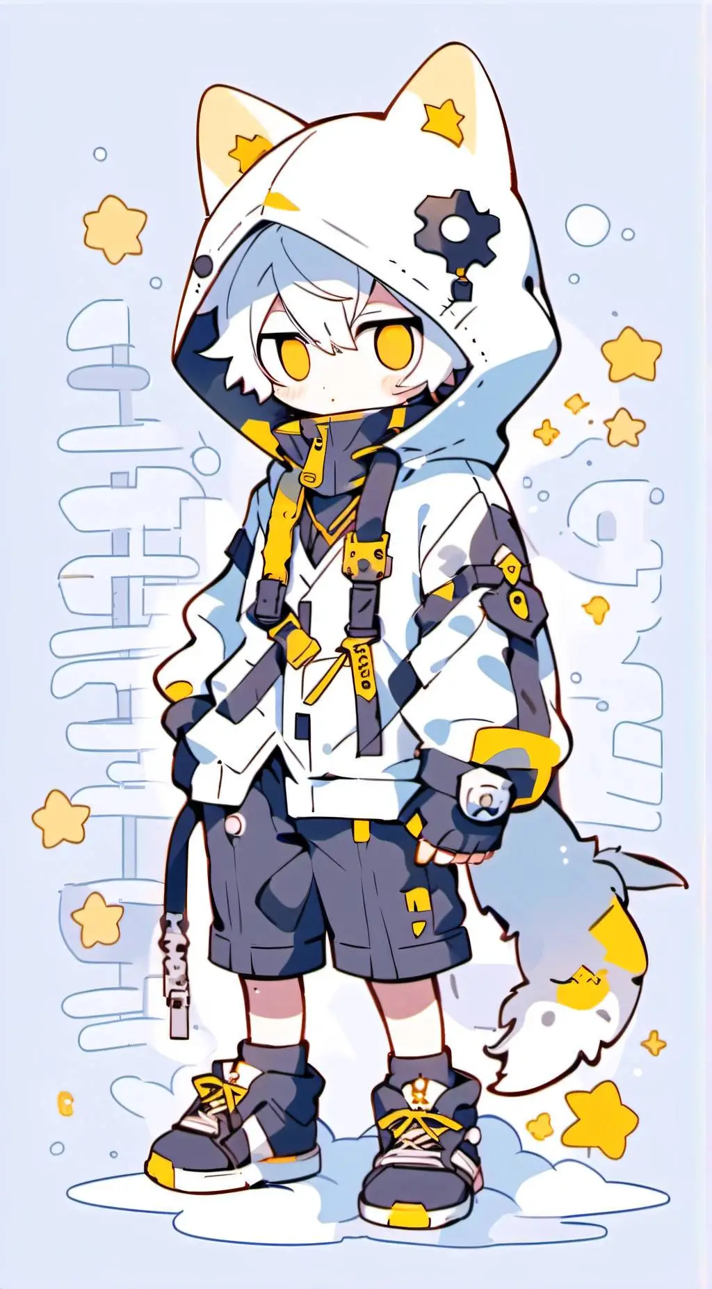 ai character: Star background