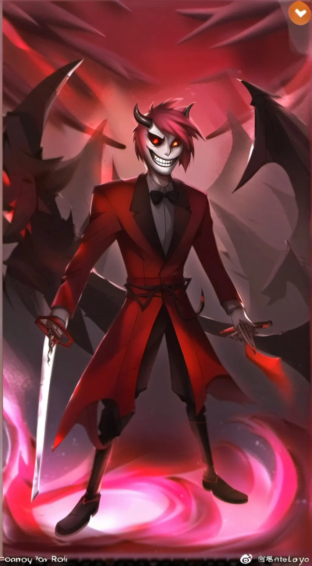 ai character: Alastor owns you  background