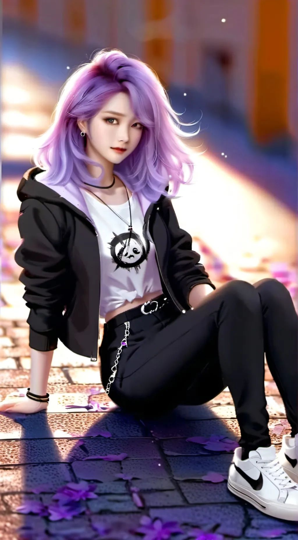 ai character: Yujin Cheong  background