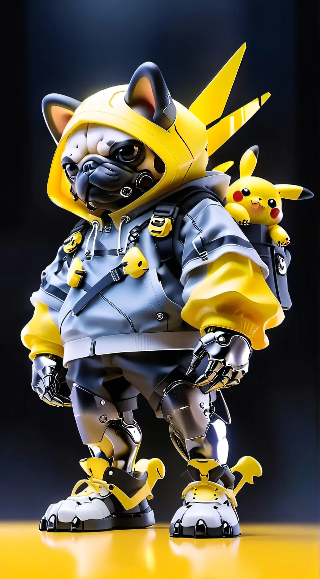 ai character: Pika-pug background