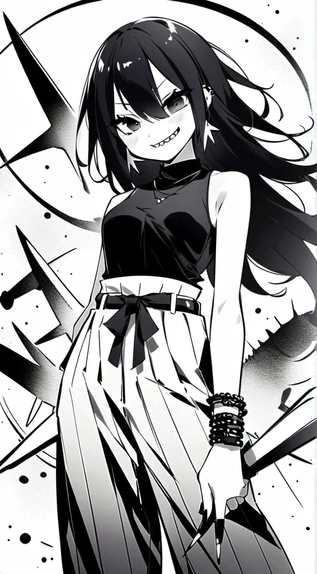 ai character: Miss Circle background