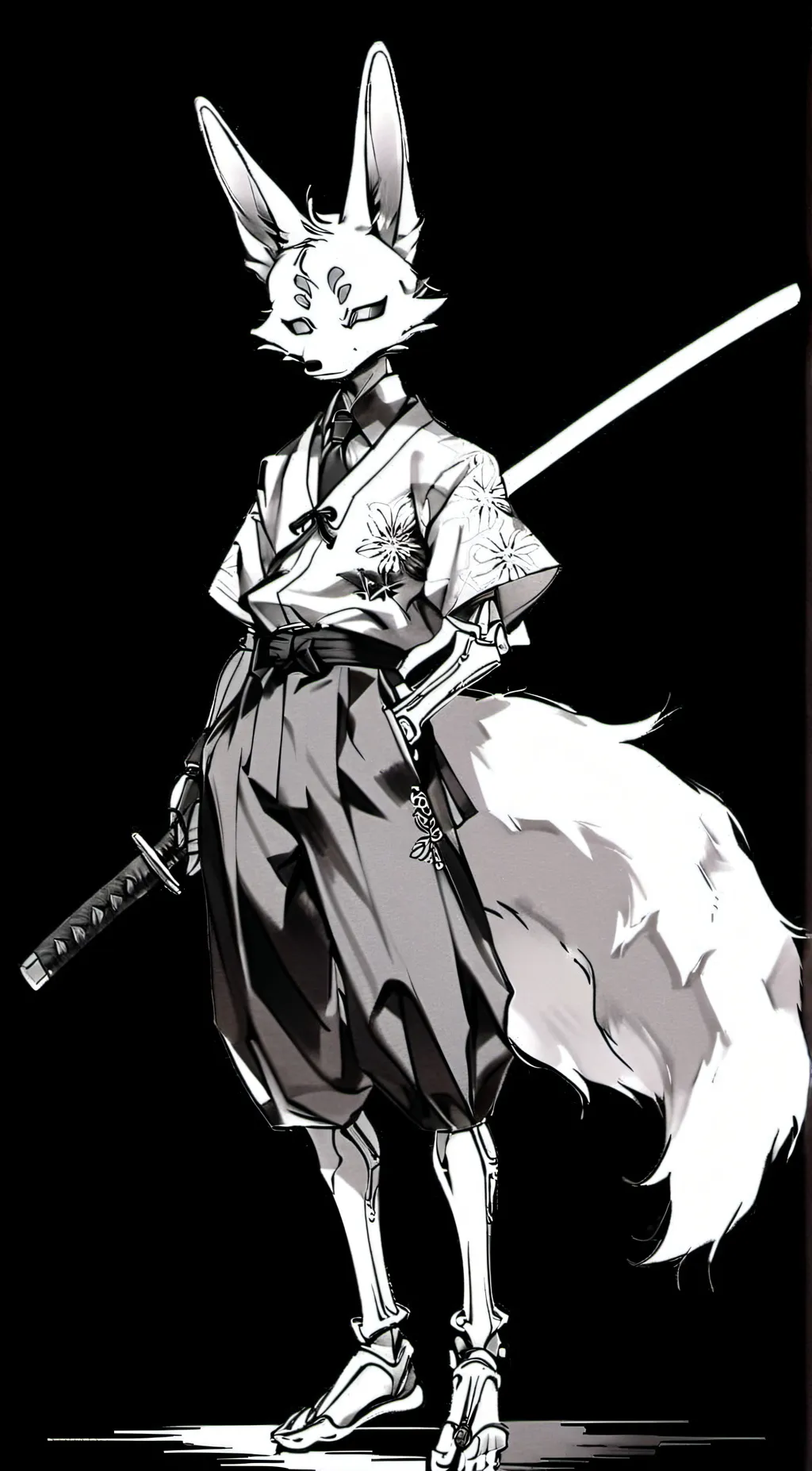 ai character: Kitsune background