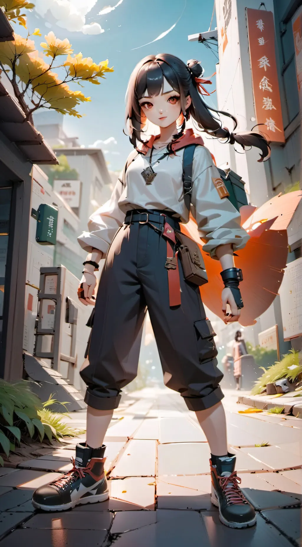 ai character: Savana background