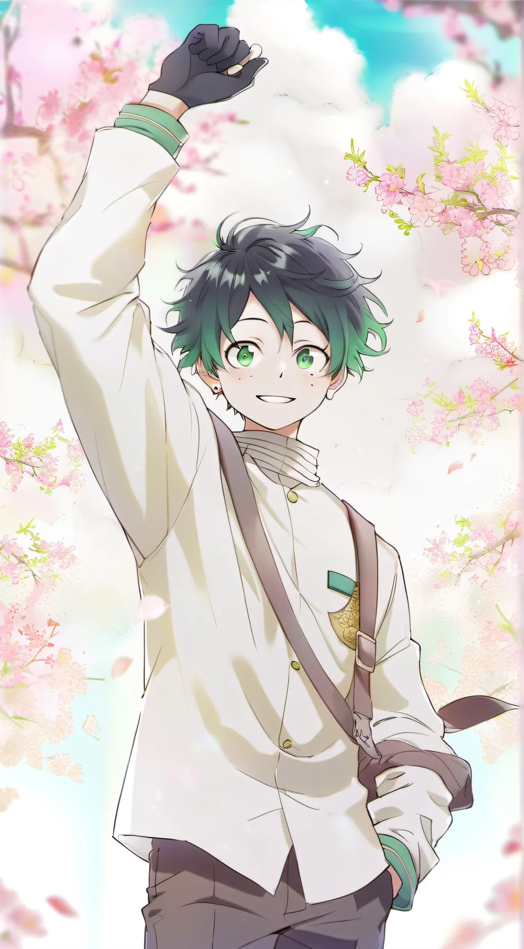 ai character: Izuku midoriya  background