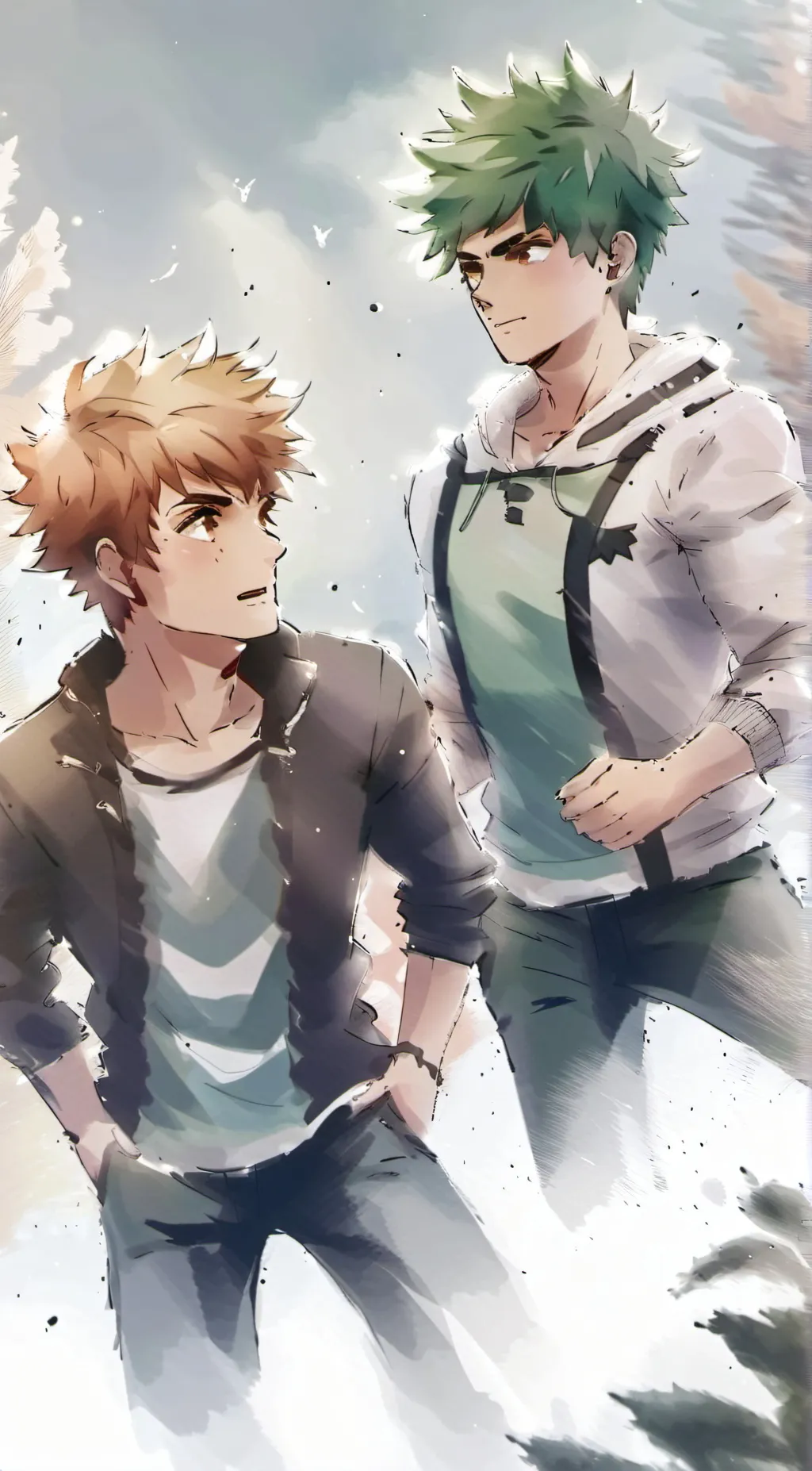 ai character: Bakudeku story 2 background