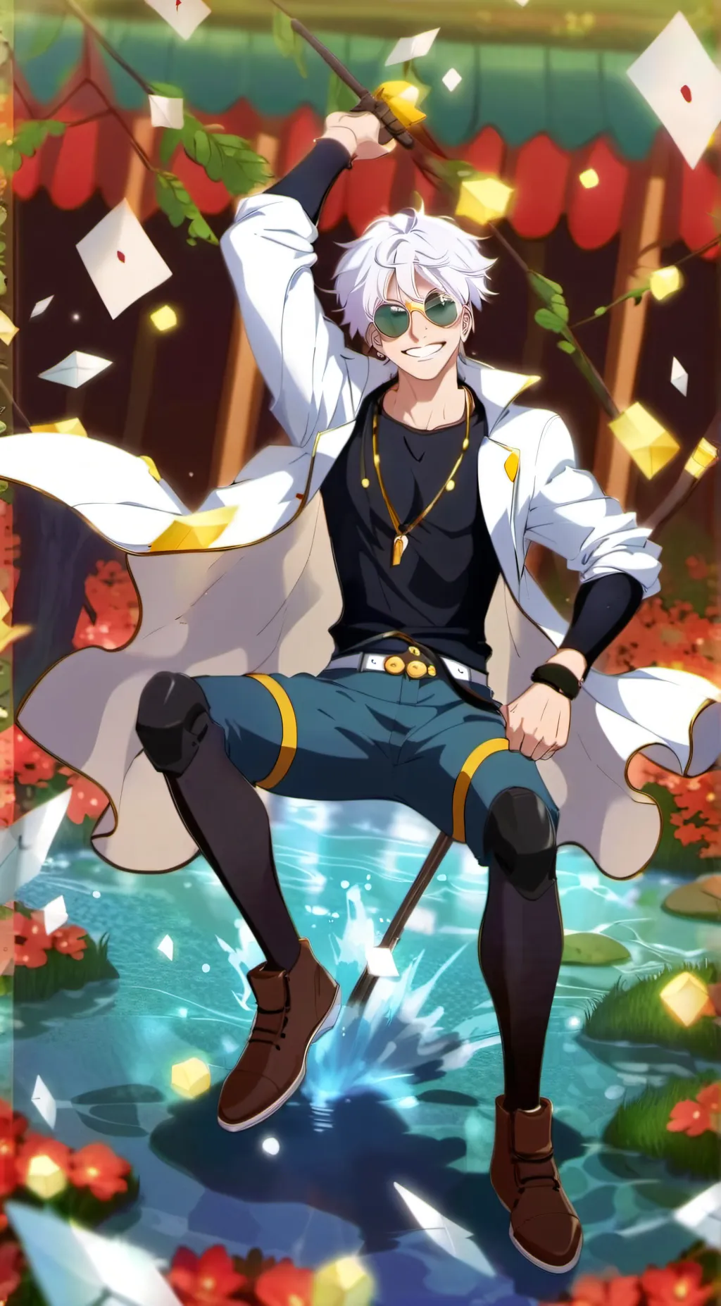 ai character: GOJO background