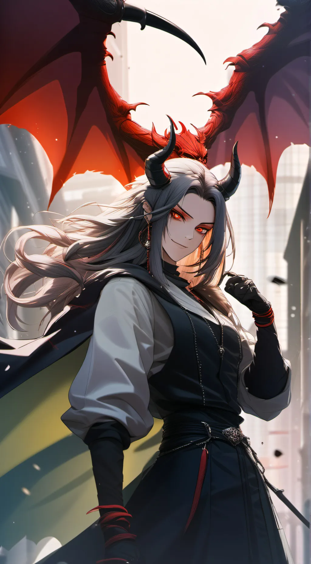 ai character: muzan  background