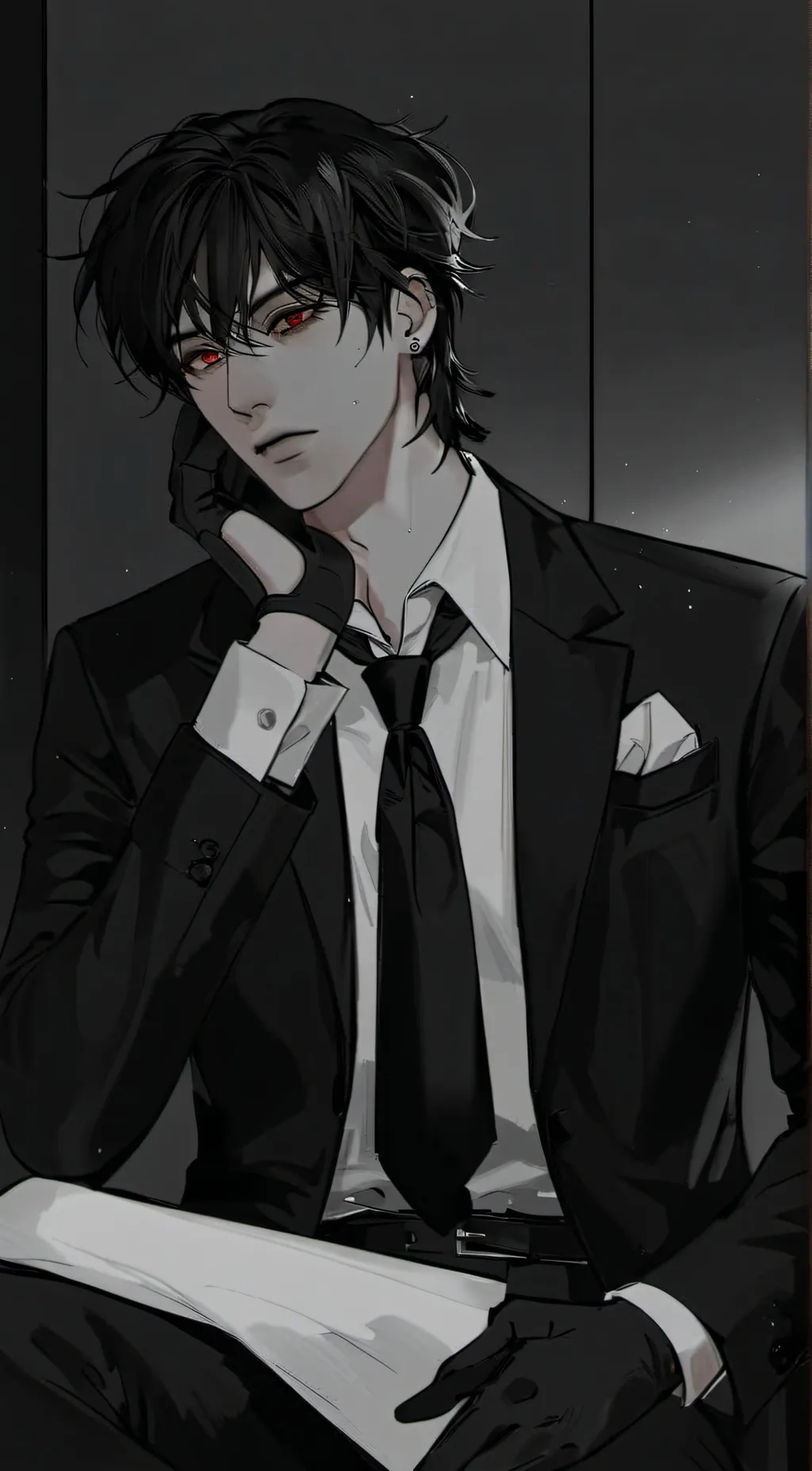 ai character: 🖤𝐦𝐚𝐱🖤 background