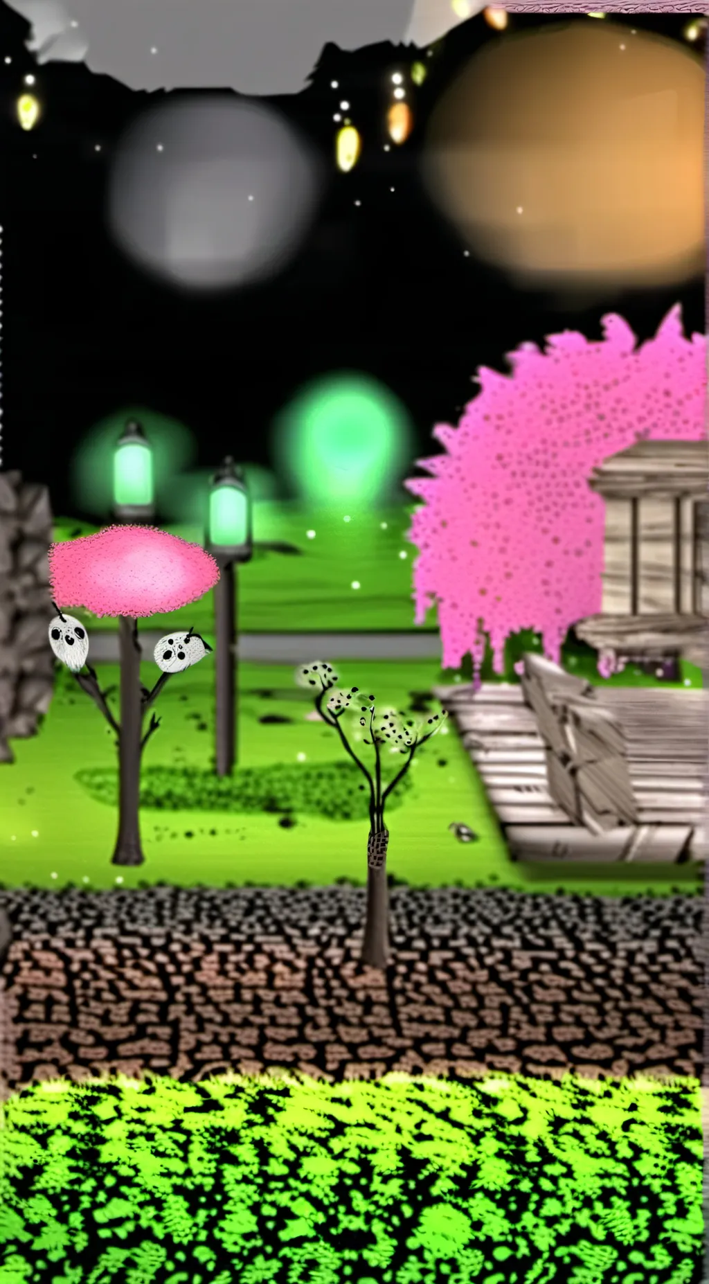 ai character: Kind grass♥︎𖤐 background