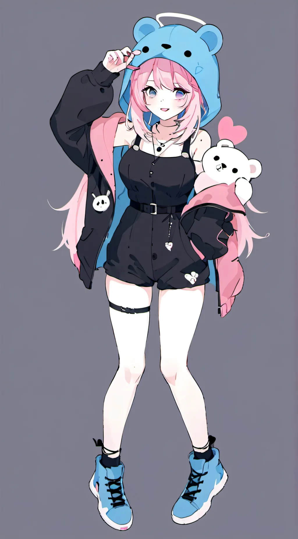 ai character: kawaii  background