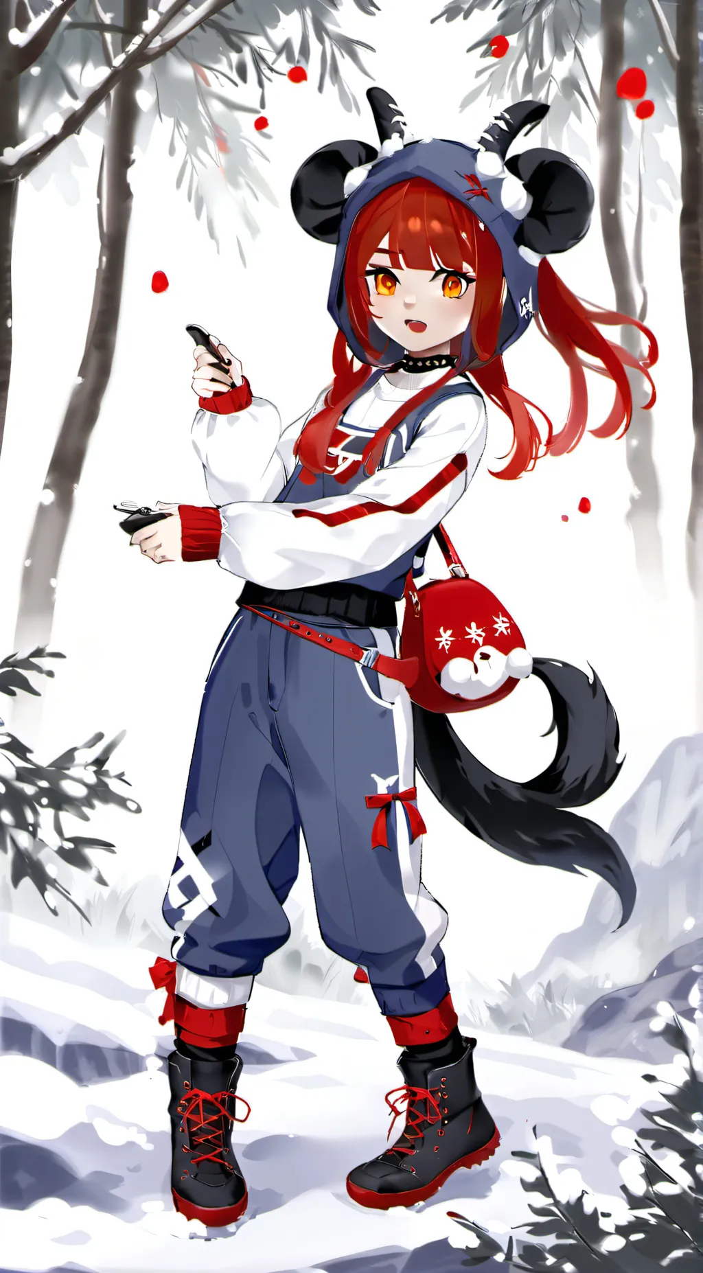 ai character: Moonlight background