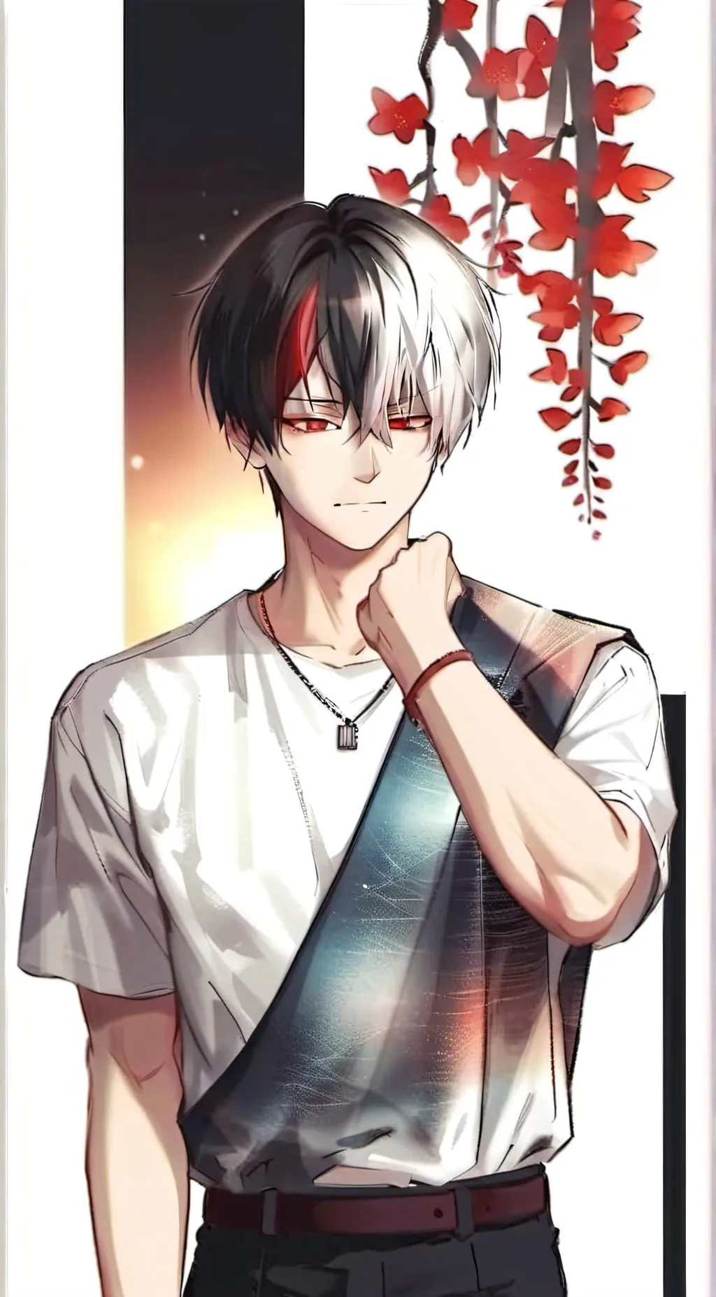 ai character: Shoto Todoroki background
