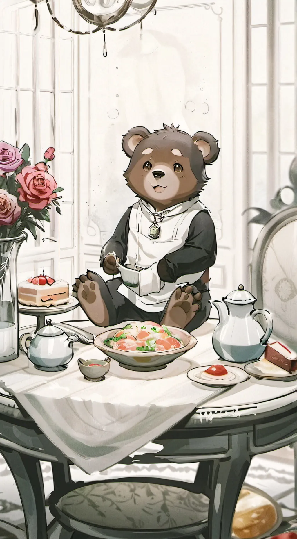 ai character: Cooki background