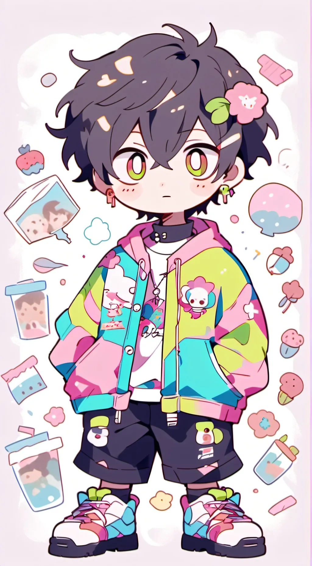 ai character: ßƙź background