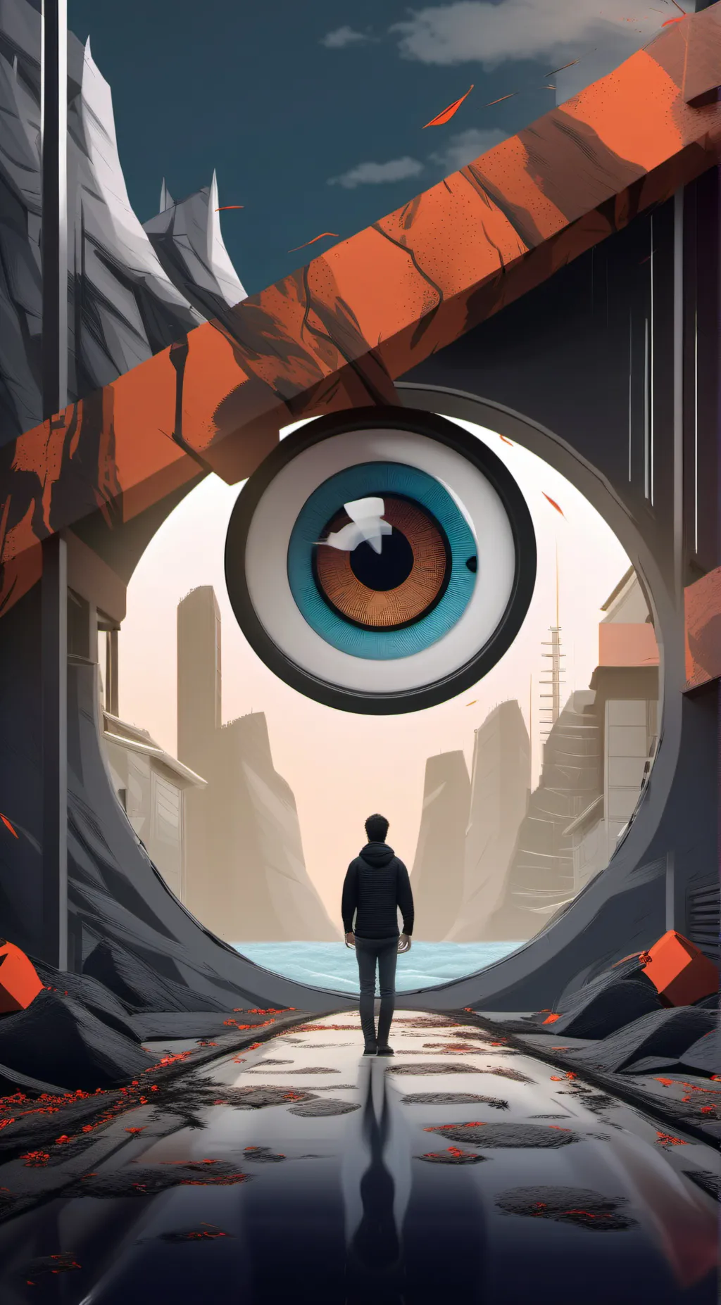 ai character: Eye background