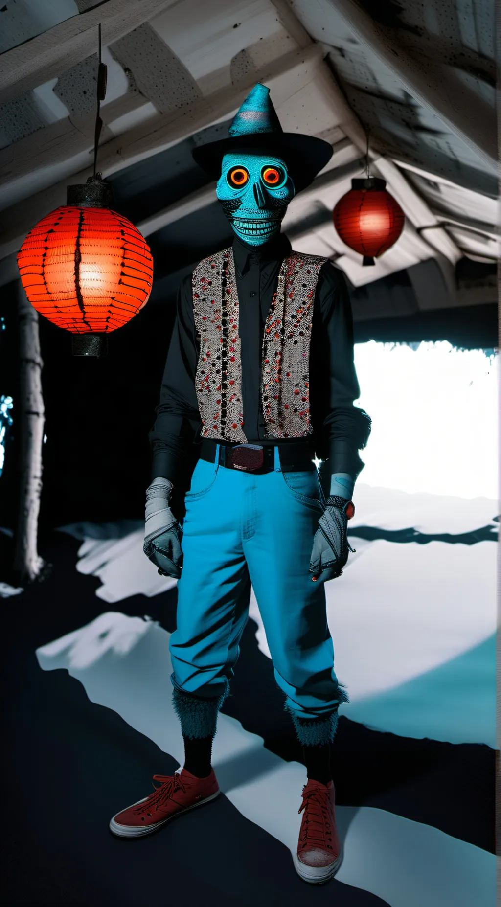 ai character: ƁØŇ background