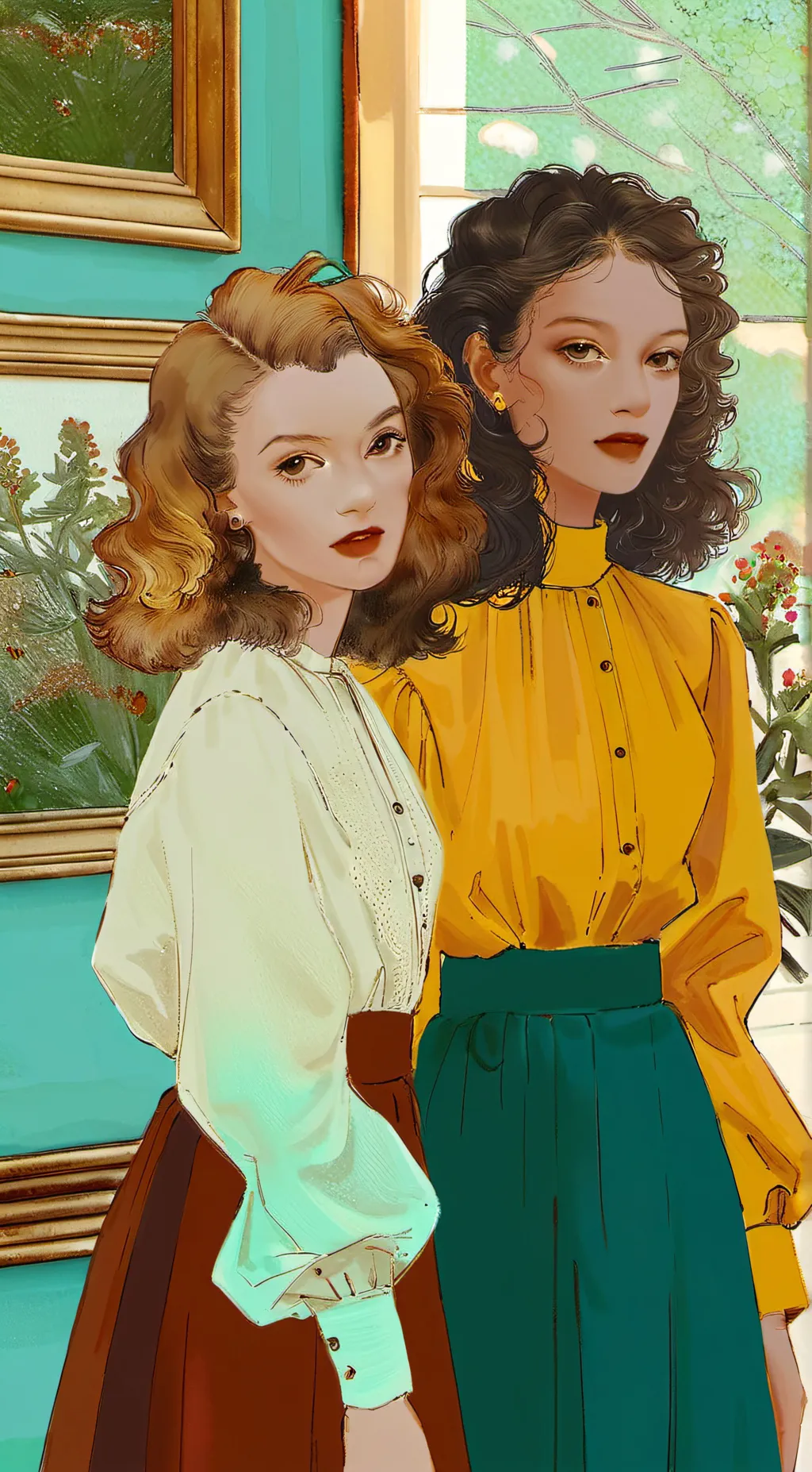 ai character: Ginny and Georgia  background