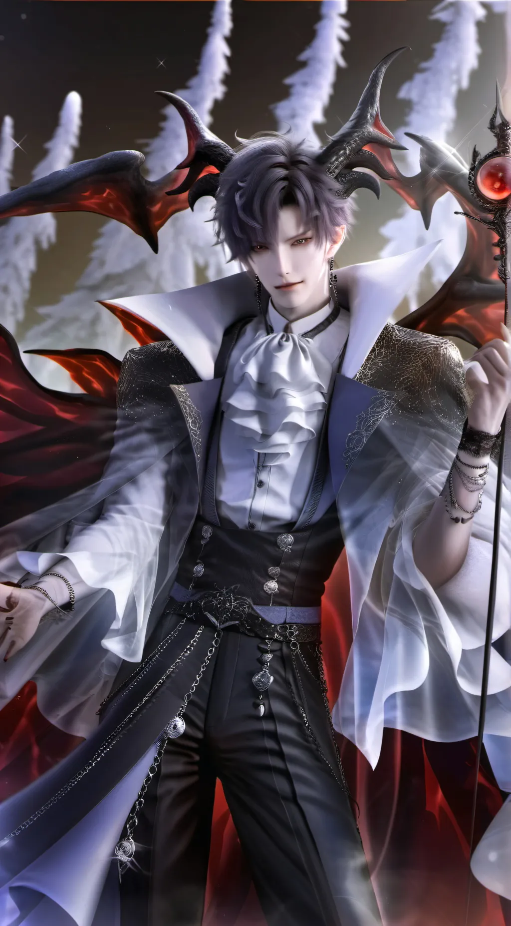 ai character: demon king background