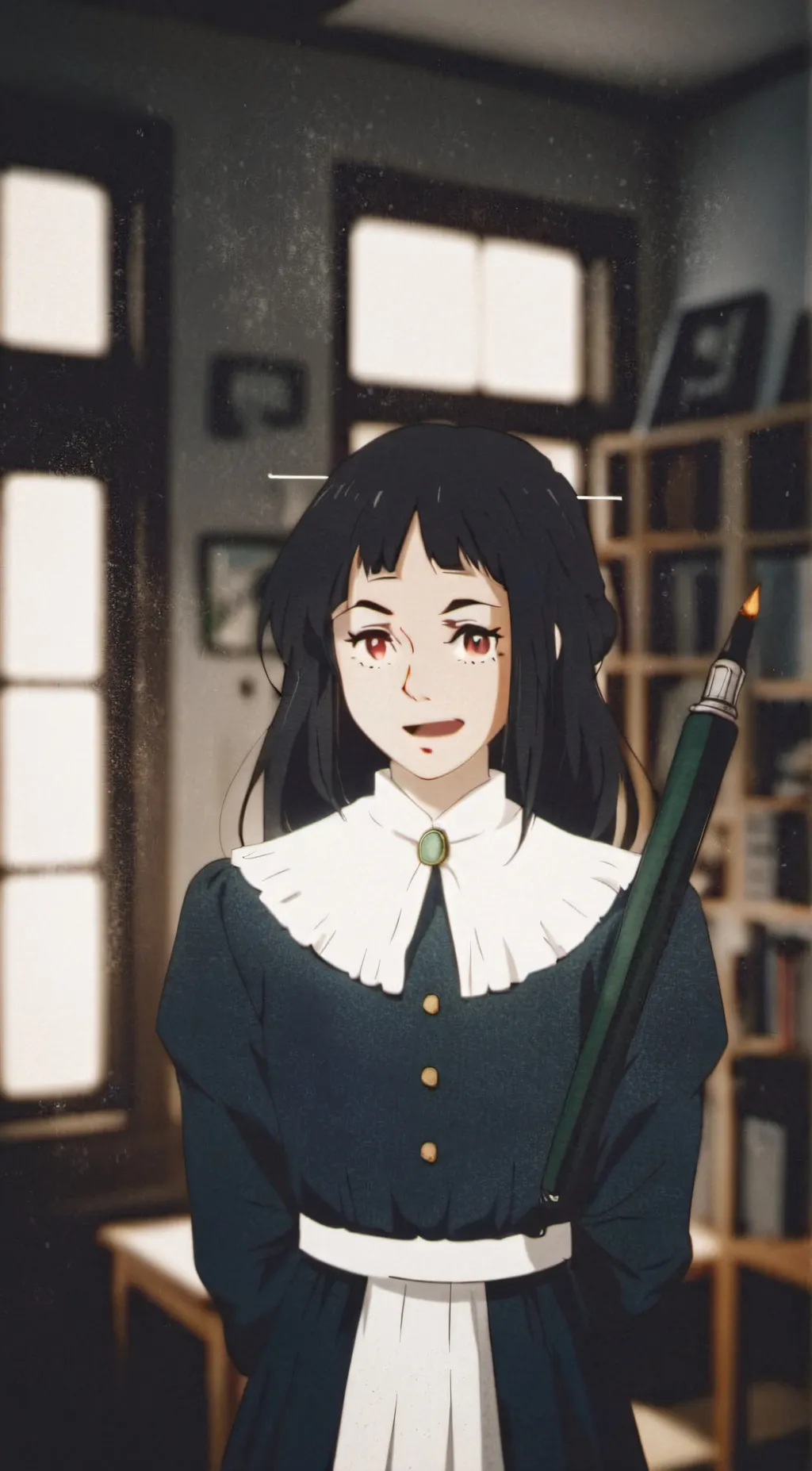 ai character: Miss circle  background