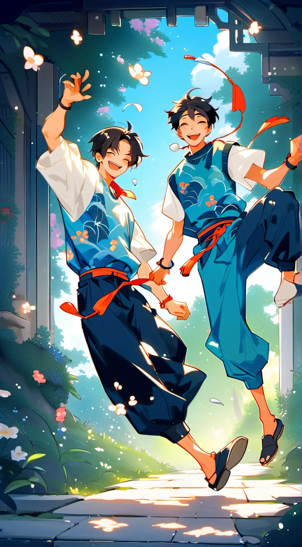 ai character: Mr wiggles school background